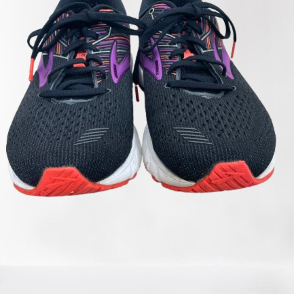 Brooks Adrenaline GTS 19 Women's Running Shoes Black/Purple/Orange Size 12 - Picture 3 of 9